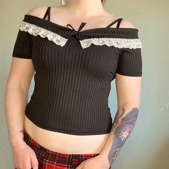 Cute half tank half blouse - Picture 1 of 2